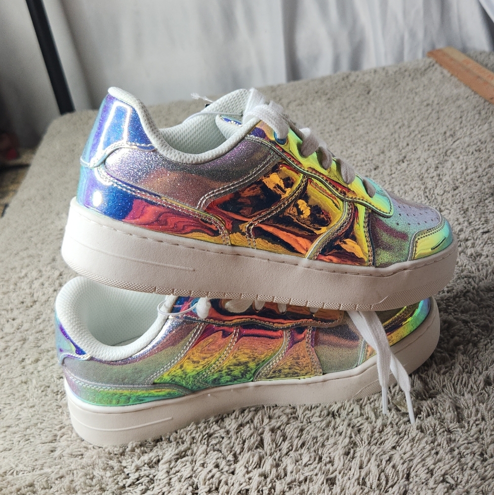 Girls' Whitney Court Iridescent Sneakers - art class 4 - Picture 6 of 11